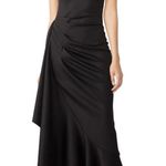 Black Halo  eve jewel ruffled asymmetrical square neck gown Photo 0
