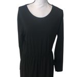 Black Long Sleeve Dress Casual Flowy A Photo 2