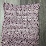 Brownie Pink Metallic Knit Side Slit Skirt Size XS Photo 1