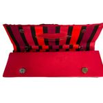 L'Wren Scott x Banana Republic RARE Red Crackle Gemmed Clutch Handbag Wristlet Photo 2
