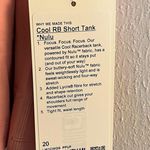 Lululemon Tank Cool Racerback Short Tank Top Nulu in Pink Puff Sz 20 NWT Plus Photo 4