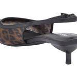 Abound  NWTs Lidia Mesh Brown Leopard Print Slingback Kitten Heels size 8.5 NIB Photo 1