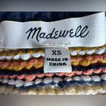 Madewell  Striped V-Neck Sweater - Black and Tan Photo 7