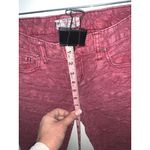 Free People  Women's Red Jacquard Textured Skinny Jeans‎ Size 26 Photo 7