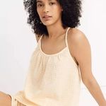 Madewell Butter Yellow Checkered Tank – Size L Photo 3