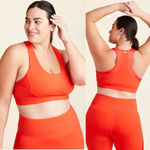 Alala Vamp Sports Bra Workout High Support Stretch Lava Red Plus Size 1X Photo 1