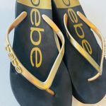 Bebe  sandals black and gold for women Photo 2