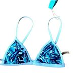 Cupshe Palm leaf green and white triangle bikini top Women’s Size Small Photo 0