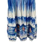 Anthropologie  Nathalie Lété Strapless Blue Floral Dress Size 10 Photo 5