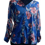 Kut From The Kloth Kut from‎ the cloth women’s size XS chiffon button up floral blouse Photo 0