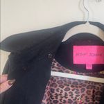 Betsey Johnson Black Wool Gold Button Corset Waist Coat Photo 3