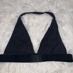 SKIMS  Cotton Rib Intimates Plunge Bra Halter Neck Black size 3XL Photo 3