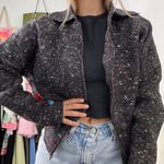 Vince . Wool-Silk Donegal Zip Jacket Photo 1