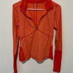NWOT FP movement Under Cover Base Quarter Zip Top size small Orange Photo 3