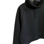 Juicy Couture  Sport Black‎ Quilted Crop Funnel Neck Pullover Sweatshirt- L Photo 2