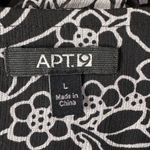 Apt. 9  Large Trapeze Top Floral Square Neck Long Balloon Sleeves Lined Black New Photo 7