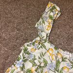 Blu Pepper Citrus Floral Ruffle Maxi Dress - Green and Yellow Floral Photo 4