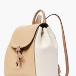 Kate Spade Leather Knott Colorblocked Backpack in Warm Stone Neutral Photo 3