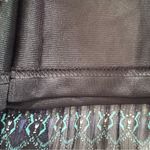 Krazy Kat Vintage Y2K Boho Chiffon Prairie Maxi Skirt Plisse Pleated Semi Sheer Photo 3