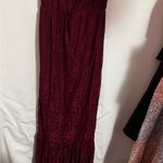 Short sleeve mermaid style evening gown in Burgundy Red Photo 1