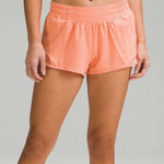 Lululemon  Hotty Hot Low-Rise Lined Short 2.5" Sunny Coral Photo 0