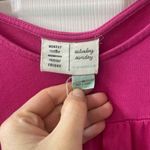Anthropologie Shanna Tiered Tunic Dress in Medium Barbie Pink Saturday Sunday Photo 2