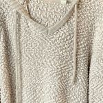 Green Tea Chunky Oversized Sweater Beige Popcorn Hoodie Pullover Womens Medium Hoodie Photo 7