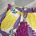 Jane and Delancey Jane & Delaney Tropical Print High Waist Wide Leg Crop Pants Small Photo 3