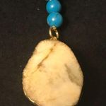Sacred Druzy Blue & White tassel necklace Red Photo 5