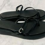 Princess Polly Black Riki Mini Belt Sandals Photo 1