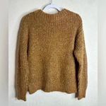 Something Navy  Brown Long Sleeve cozy sweater 
size Medium Photo 1