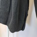Gap  Black Knit Cotton Blend Open Ribbed Front Long Sleeve Cardigan Sweater Photo 2