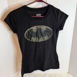Batman Black Short Sleeve Tee with Gold Logo Photo 0