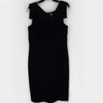 Chelsea & Theodore Black Dress Cap Sleeve Sheath Semi-formal size L Photo 6