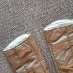 Vintage Swing West Tan Snow Bib Overalls SIZE 10 Gold Photo 4