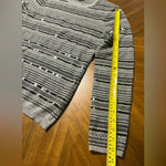 Antonio Melani Wool Blend Long Sleeve Sweater Sequin Stripes Cozy Size Med Photo 3
