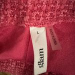 Glam  Wool blend Pink Tweed shorts size Large Photo 4