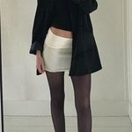 Indah Cole Mini Skirt / Tube Top in Ivory Size S Retail $114 Photo 3