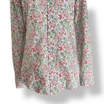 Liberty for J.Crew Floral Button Down Shirt Long Sleeve White Red Green Cotton 0 Photo 0