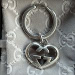 Gucci  Silver Interlocking Heart Keyring Photo 1