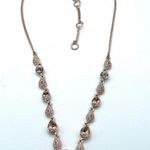 Givenchy Rose Gold Tone 16" Pink Cushion Frontal Necklace Photo 5