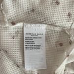 American Eagle White Ditsy Floral Print Surplice Fitted Top Photo 7