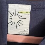 Aerie NWOT Offline By  Navy Blue Cropped Lightweight Cotton Hoodie size Small Photo 2