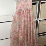 Monique Lhuillier ML Anthropologie Strapless Sweetheart Organza A-Line Dress Photo 6