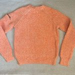 Tommy Hilfiger Womens Heather Orange White Crew Neck Ribbed Knit Sweater Sz Sm Photo 1