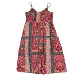 Old Navy Old‎ Navy Boho Midi Dress Sleeveless Pink Orange Floral Print Casual Sundress XL Photo 6