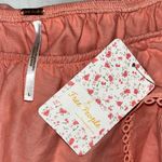 Free People NWT Sz L Guava Lovers Lane Ruffle One Shoulder Mini Dress w/ Pockets Photo 3