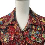 Coldwater Creek Paisley Tapestry Lined Blazer Jacket Sz M Photo 2