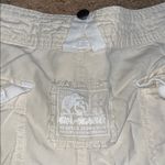 DA NANG Y2K VTG Vintage Silk Cargo Embroidered Low Rise Bermuda Shorts Cream M Size M Photo 6