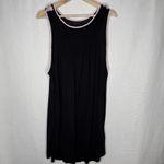Kate Spade Kate Spade New York Womens XL Pink Bow Jersey Knit Sleeveless Black Chemise Photo 3